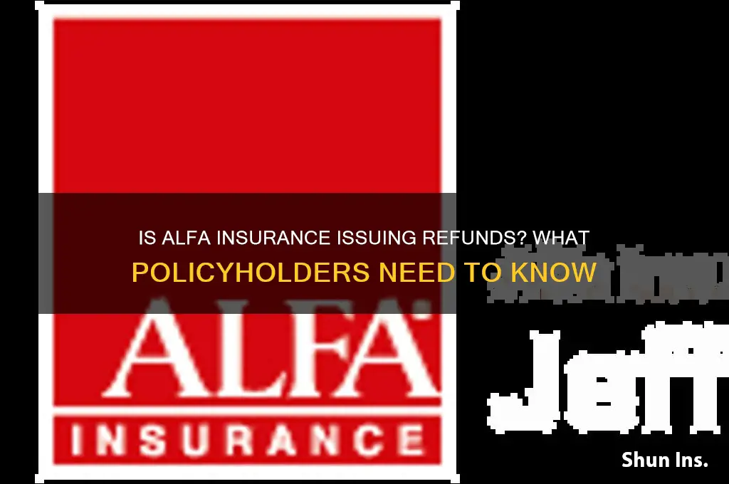 is alfa insurance giving a refund