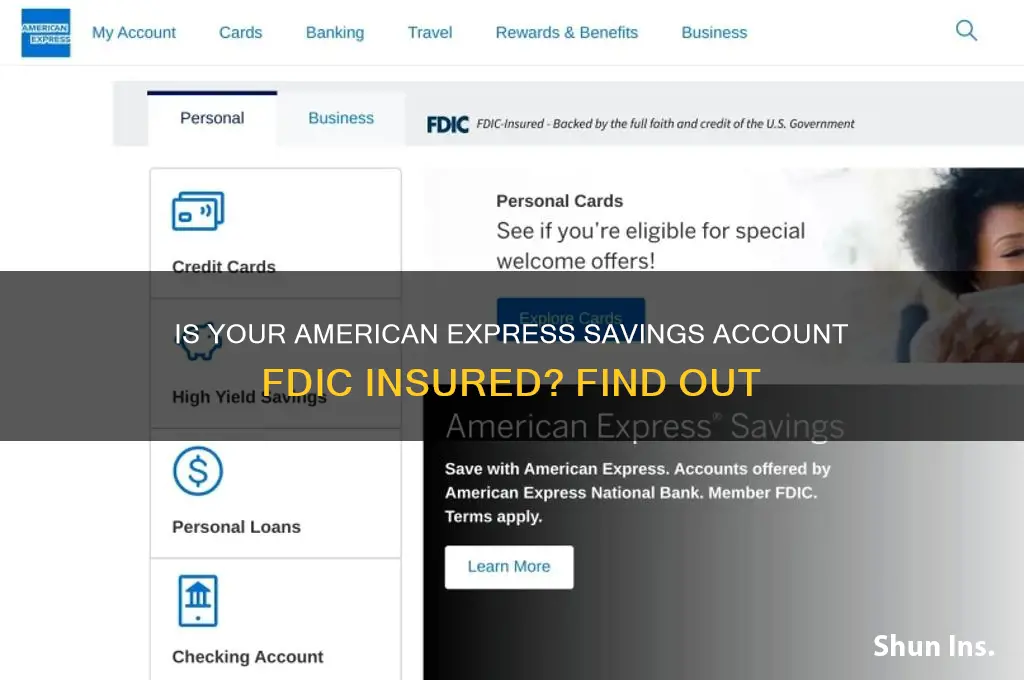 is american express savings insured