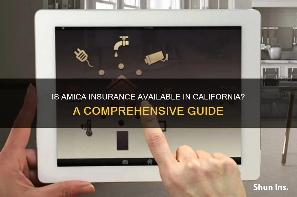 is amica insurance available in california
