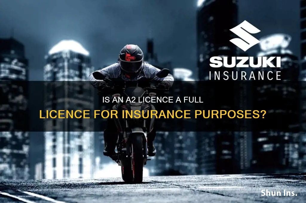 is an a2 licence a full licence insurance