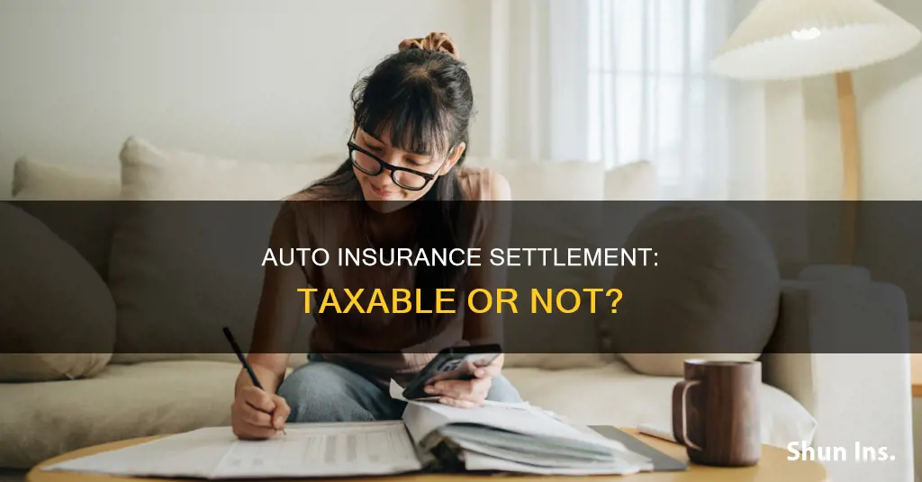 is an auto insurance settlement taxable