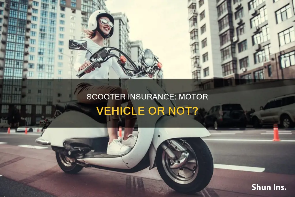 is an electric scooter a motor vehicle for insurance purposes