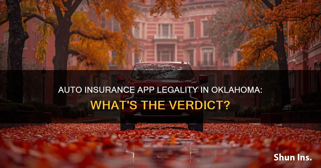 is an electronic auto insurance app legal in Oklahoma