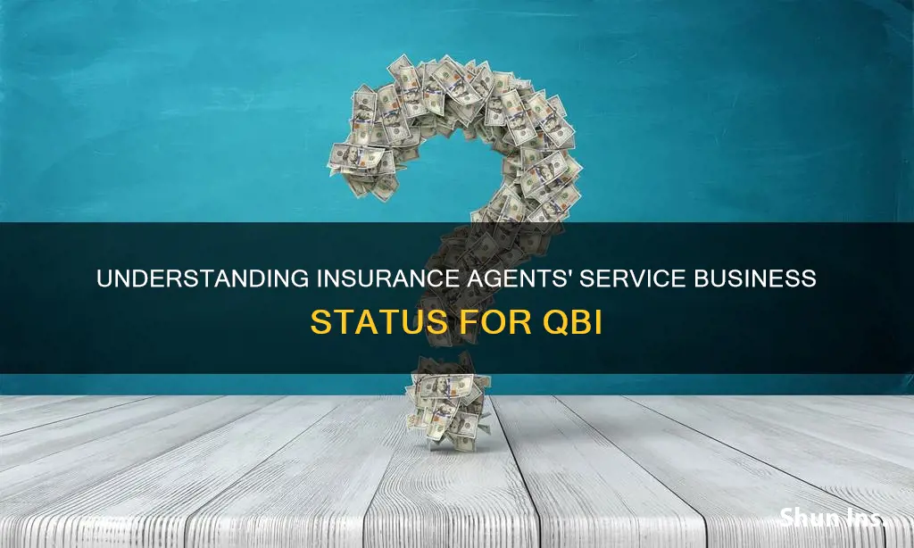 is an insurance agent a service business for qbi