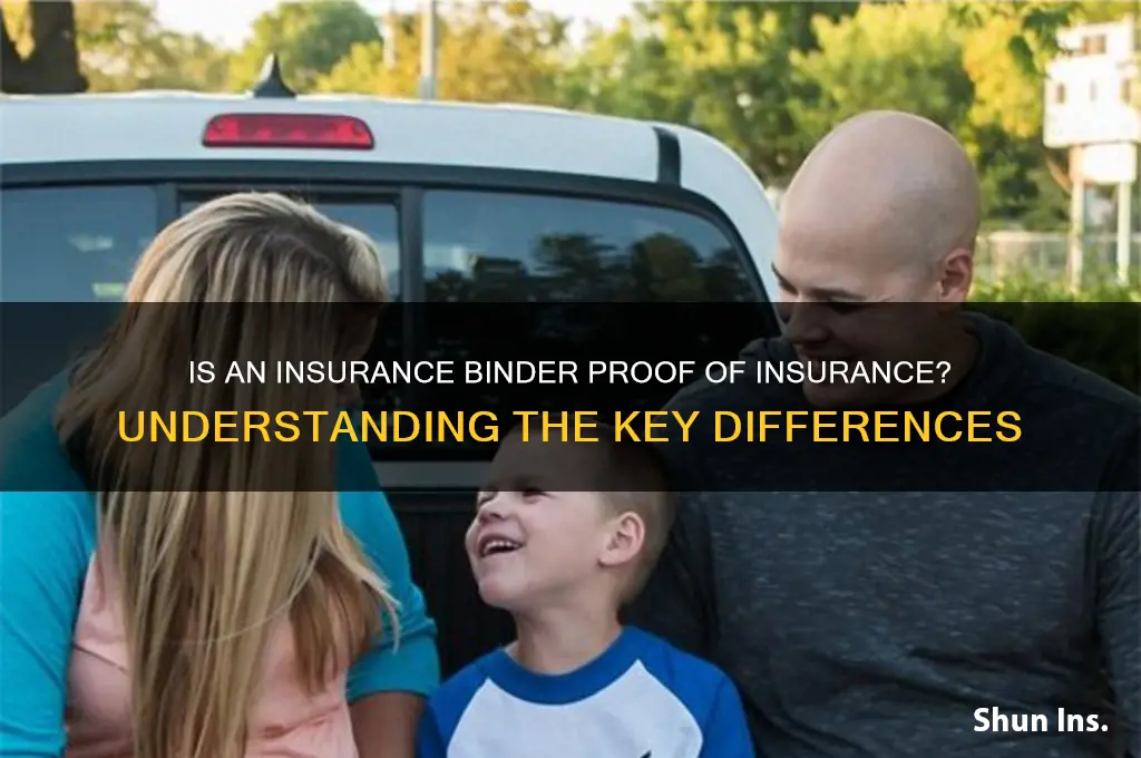 is an insurance binder proof of insurance