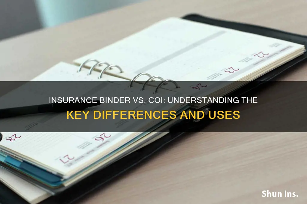 is an insurance binder the coi