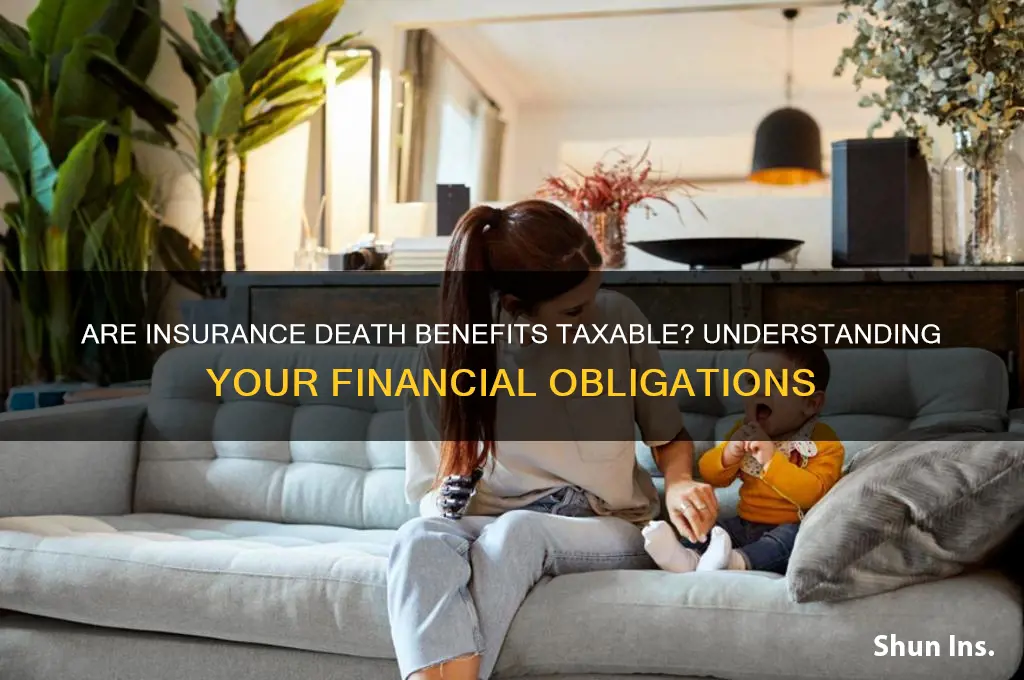 is an insurance death benefit taxable