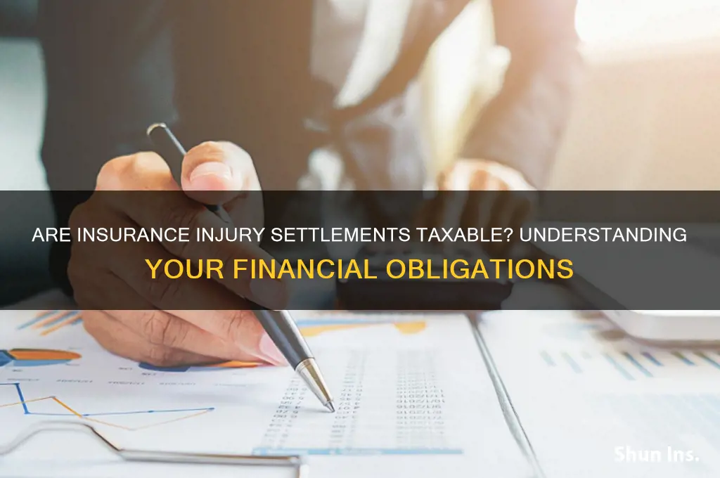 is an insurance injury settlement taxable