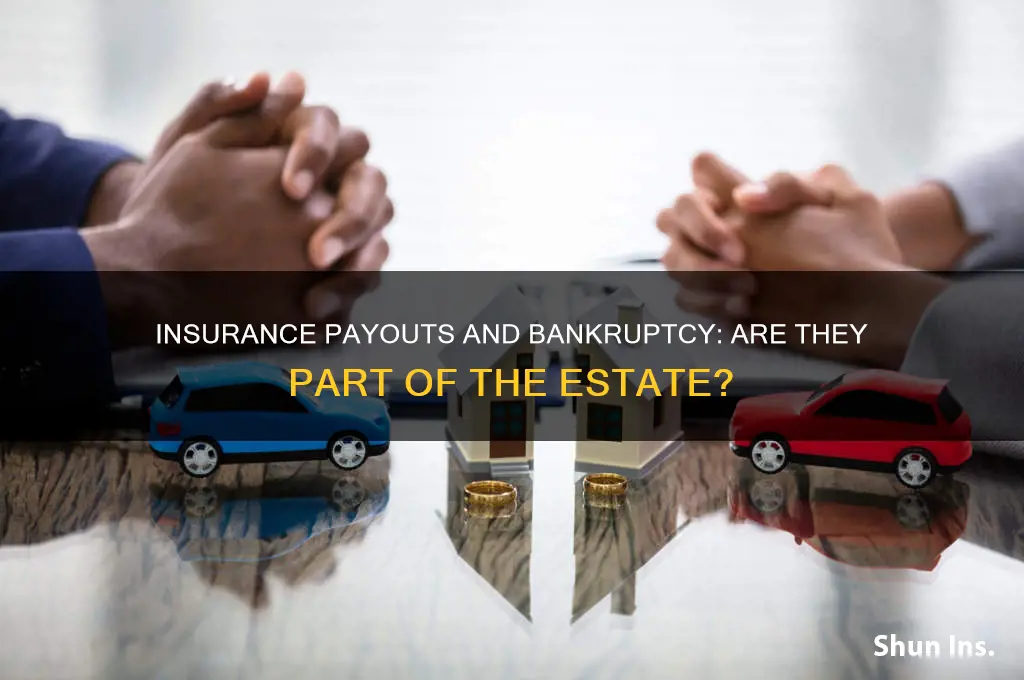 is an insurance payout in the bankruptcy estate
