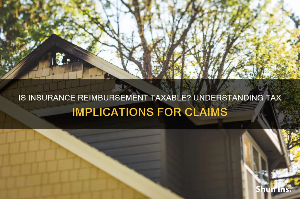 is an insurance reimbursement taxable