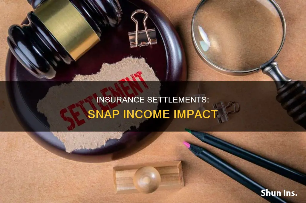 is an insurance settlement considered income for snap benefits