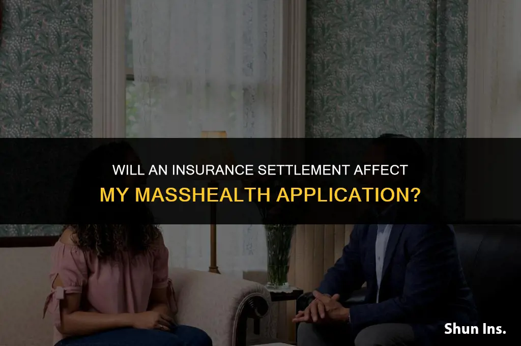 is an insurance settlement go against applying for mass health