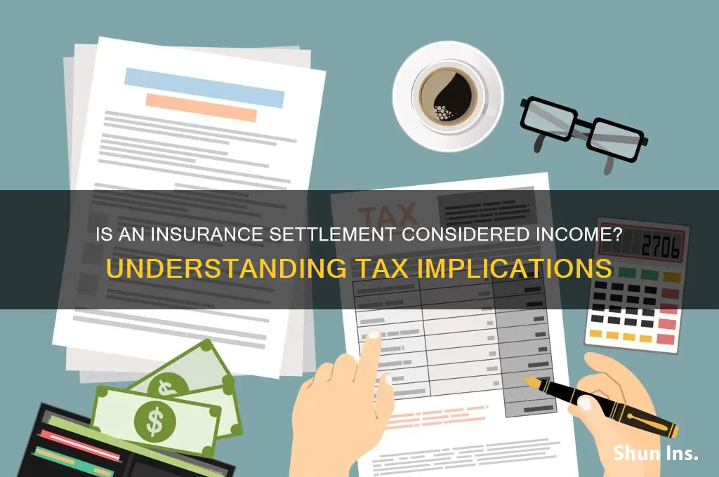 is an insurance settlement income