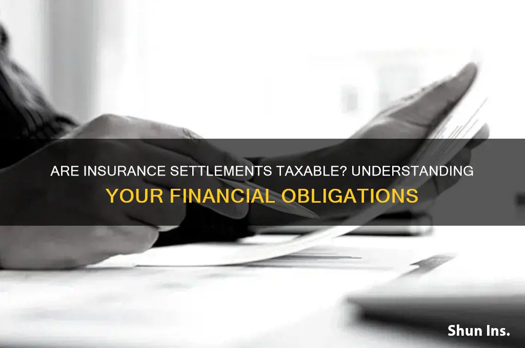 is an insurance settlement taxable