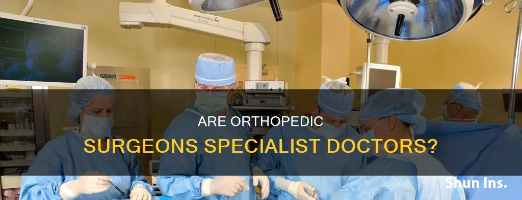 is an orthopedic surgeon considered a specialist for insurance