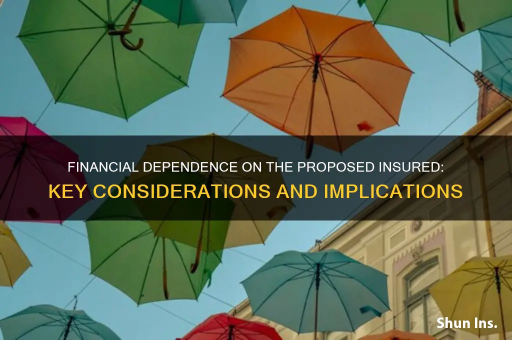 is anyone dependent on the proposed insured for financial support