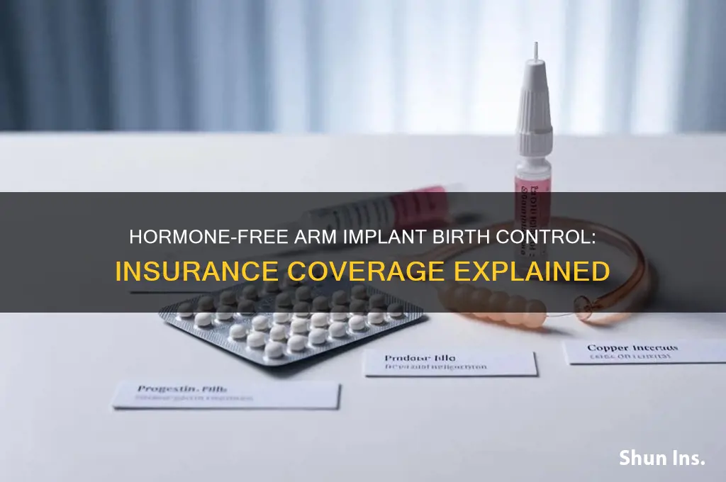 is arm implant birth control hormonal free under insurance