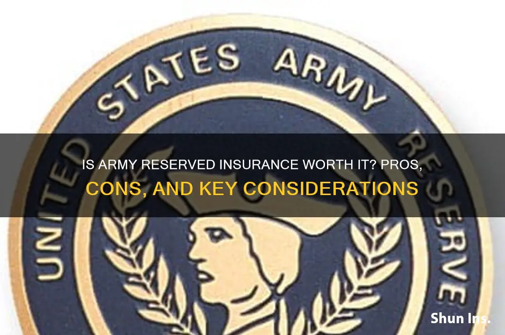 is army resrved insurance worht it