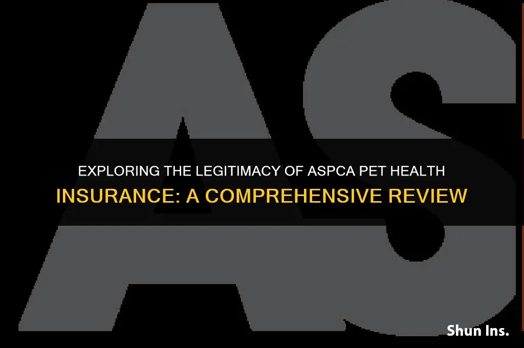 is aspca pet health insurance legit