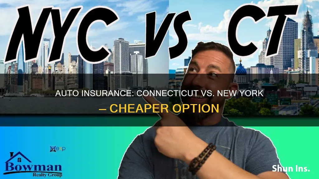 is auto insurance cheaper in connecticut than ny