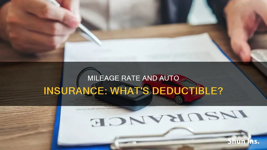 is auto insurance deductible if use standard mileage rate