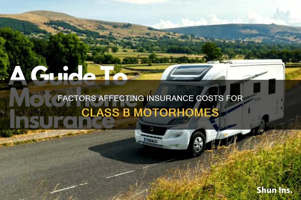 is auto insurance expensive on a class b motorhome