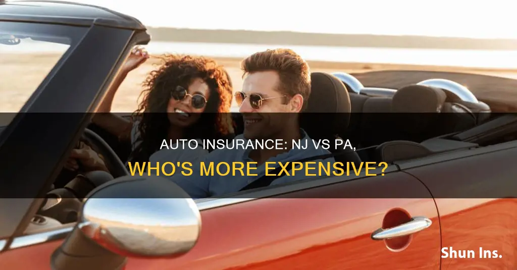 is auto insurance in nj more expensive than pa