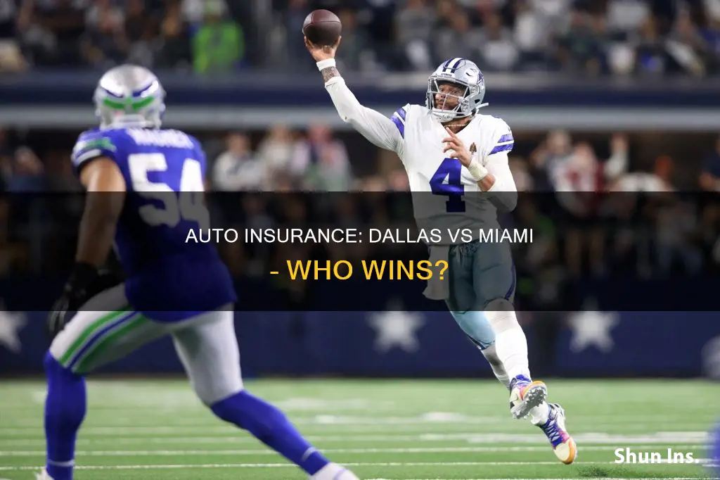 is auto insurance more in dallas than in miami