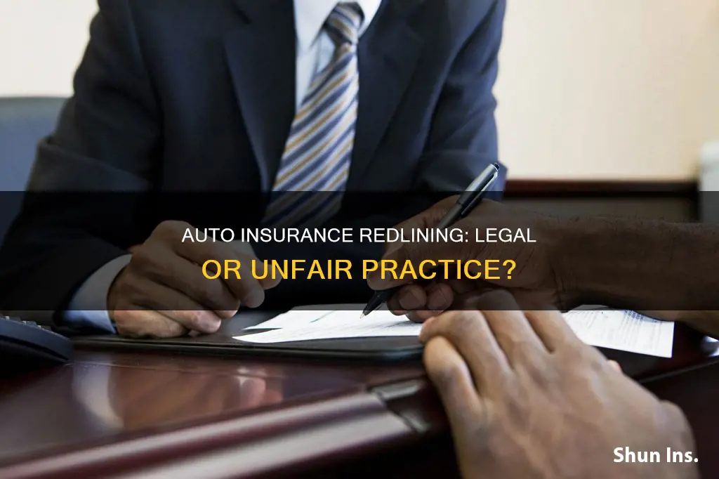 is auto insurance redlining legal