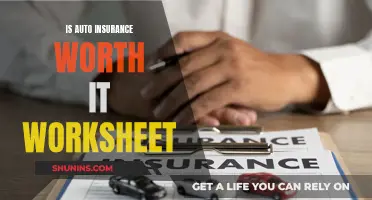 Auto Insurance Worth: A Comprehensive Worksheet Guide