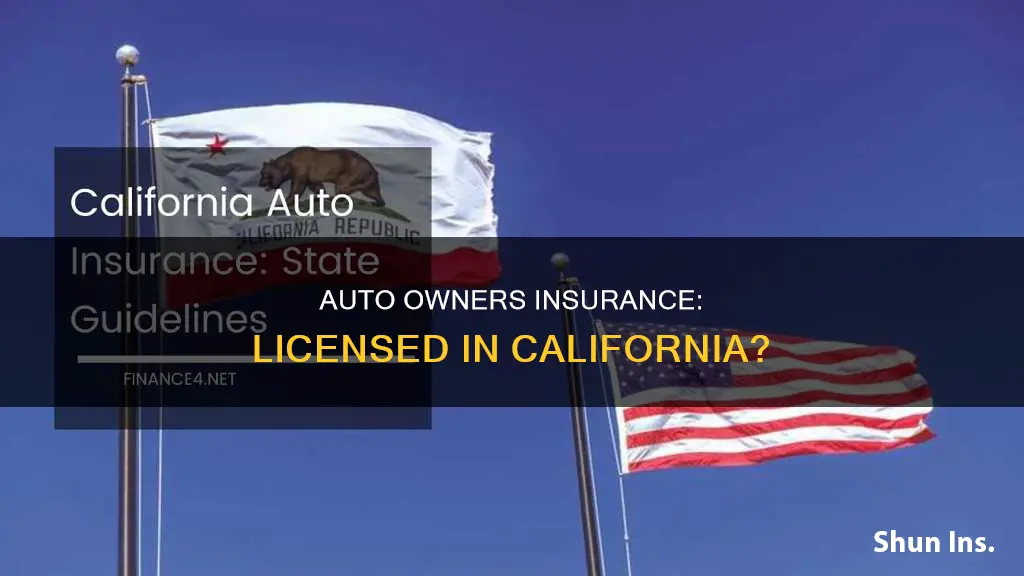 is auto owners insurance licensed in California