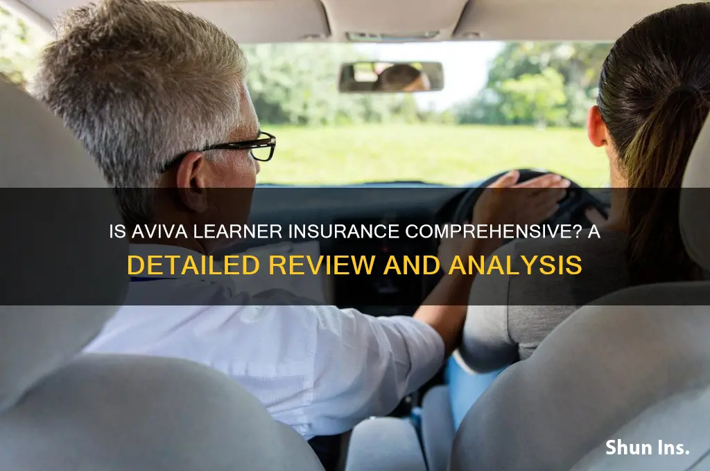 is aviva learner insurance comprehensive