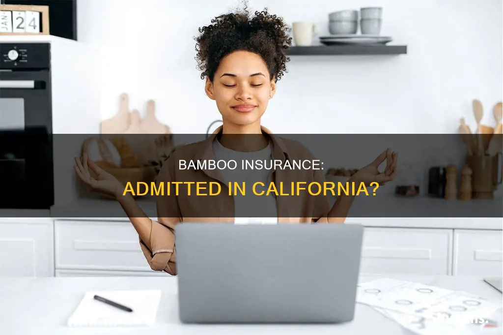 is bamboo insurance an admitted carrier in California