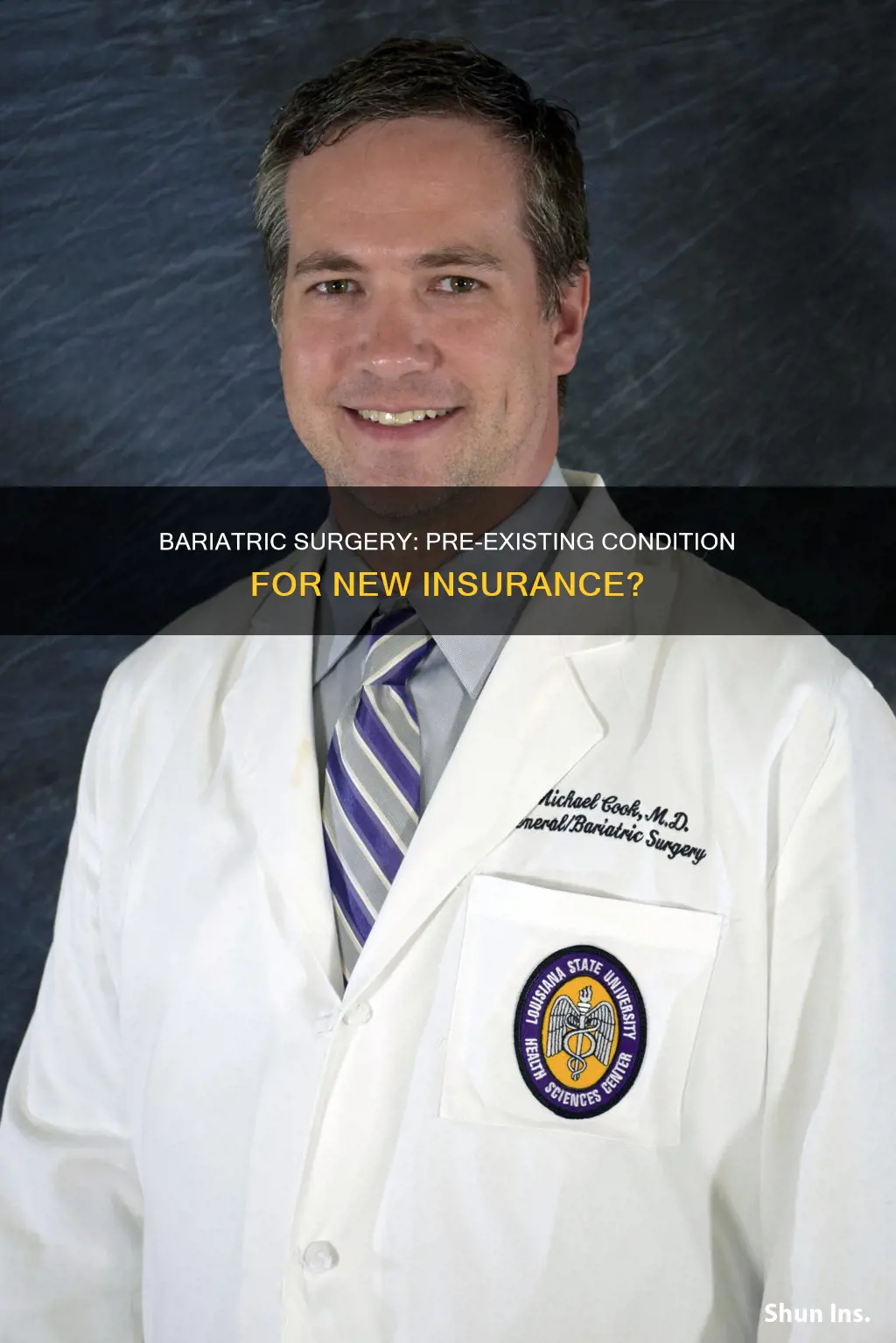 is bariatric surgery called a preexisting condition on new insurance