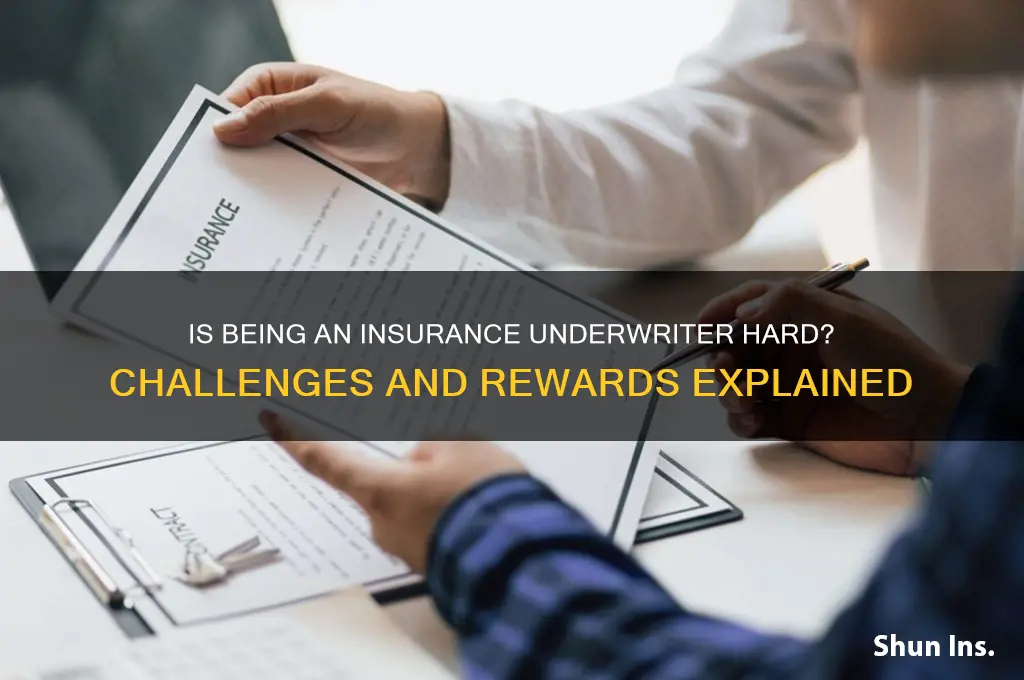 is being an insurance underwriter hard