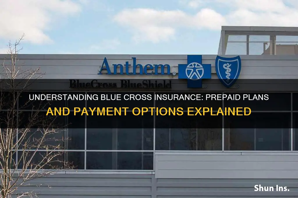 is blue cross insurance paid in advance