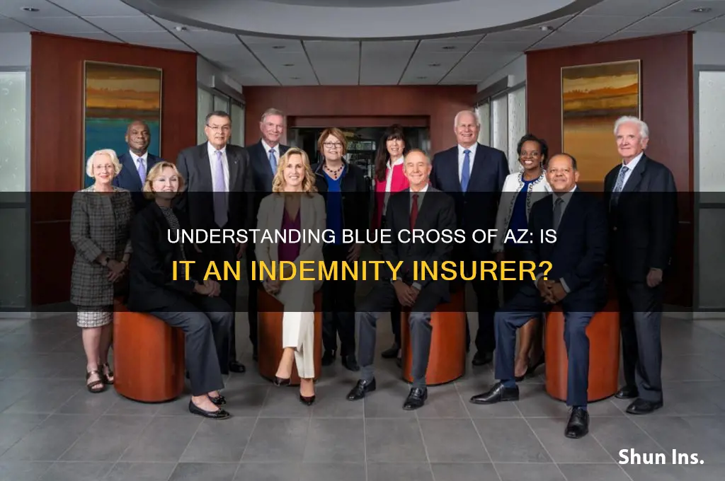 is blue cross of az an indemnity insurer