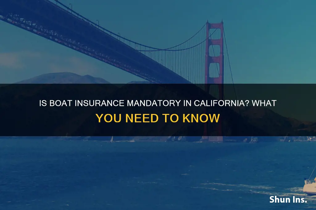 is boat insurance mandatory in california
