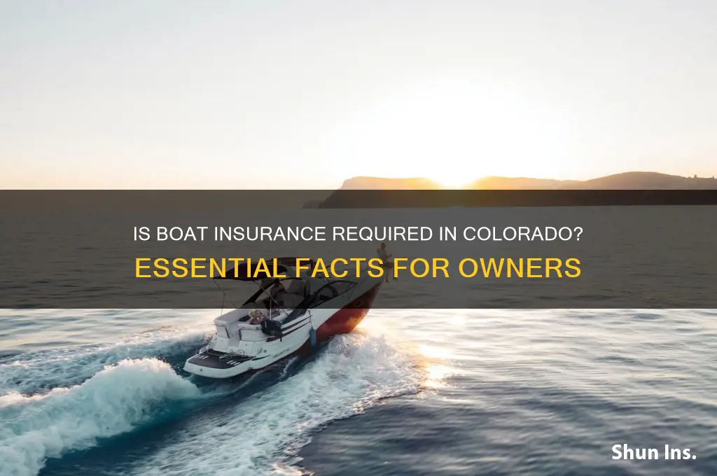 is boat insurance reqired in colorado