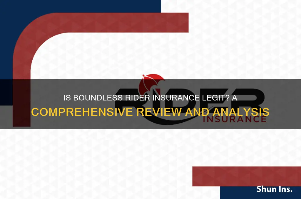 is boundless rider insurance legit