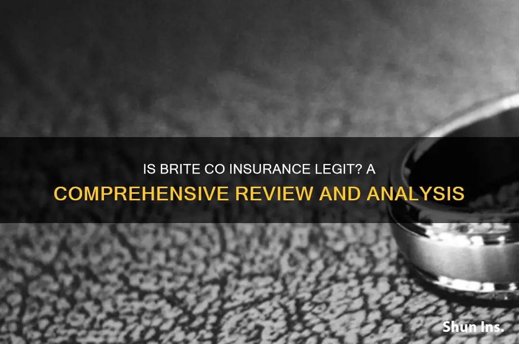 is brite co insurance legit