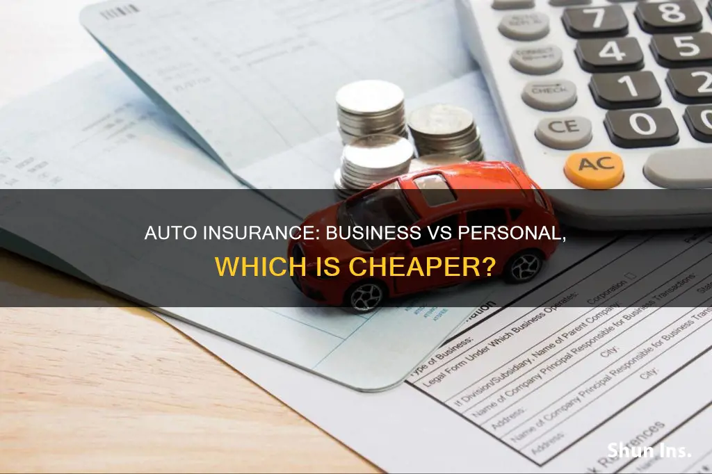 is business auto insurance cheaper than personal