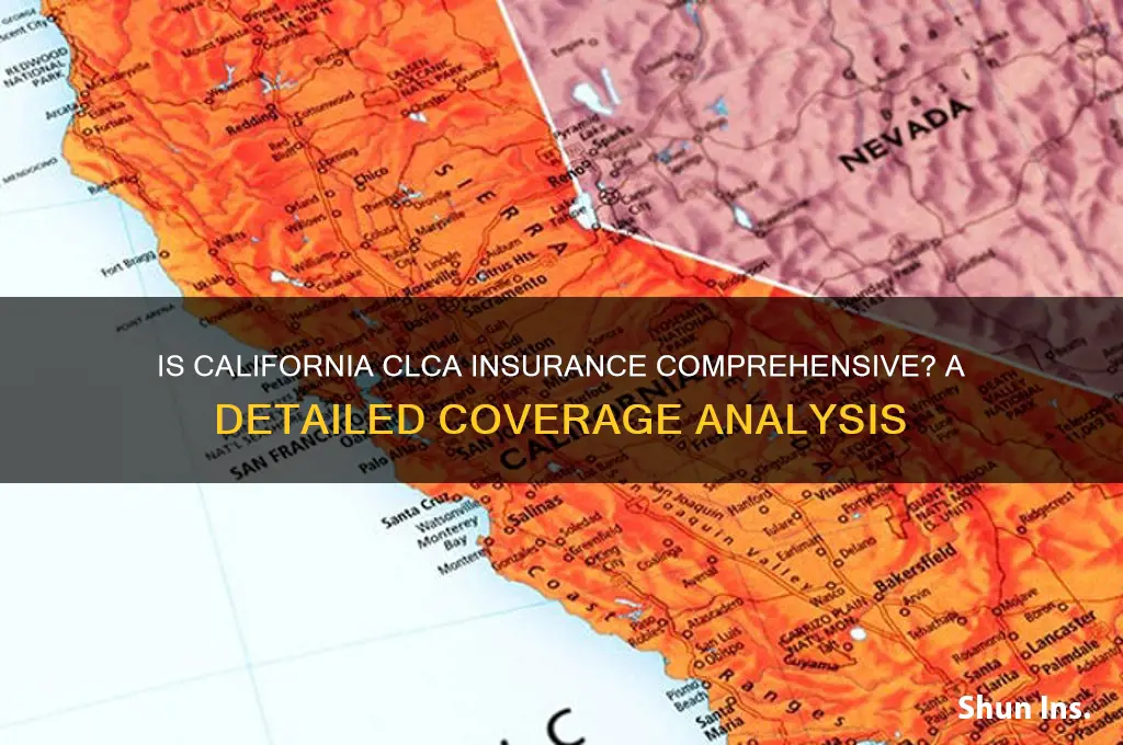 is california clca insurance comprehensive