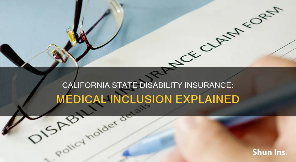 is california state disability insurance counted for medical