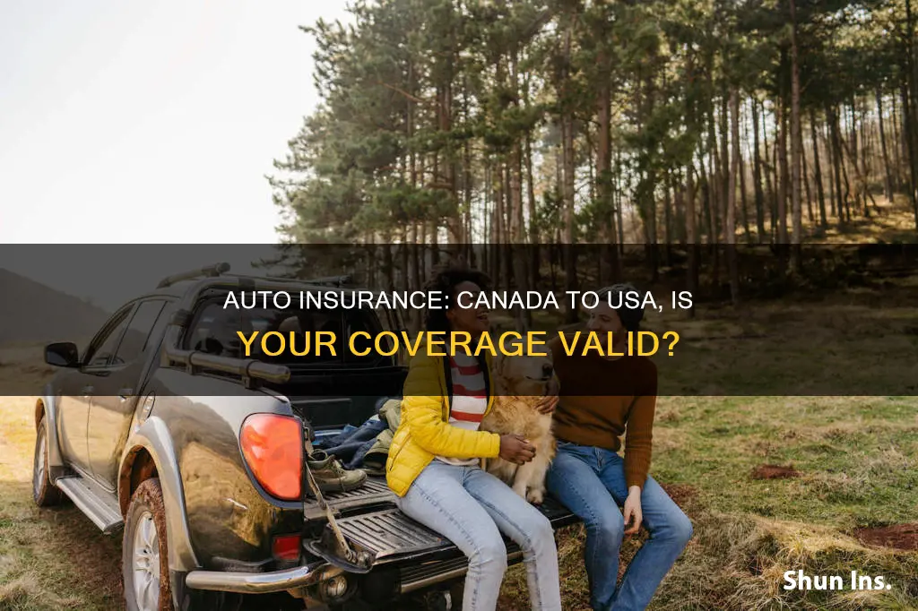 is canadian auto insurance valid in usa