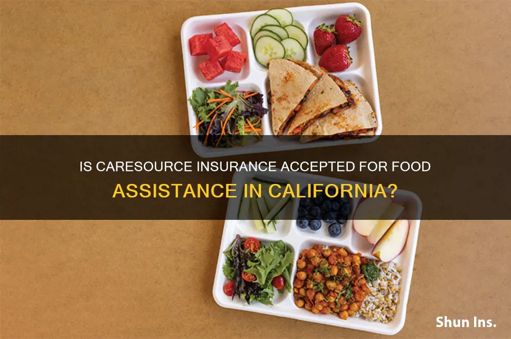is caresource insurance food in california