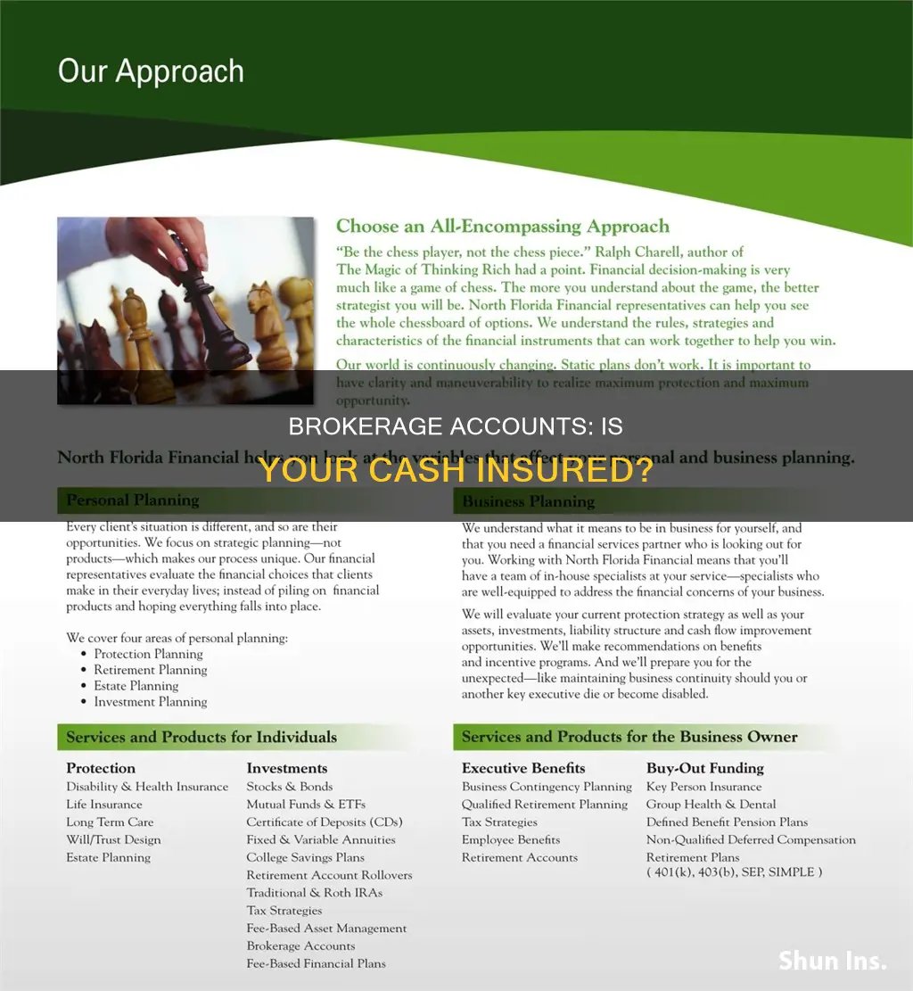 is cash in brokerage account insured
