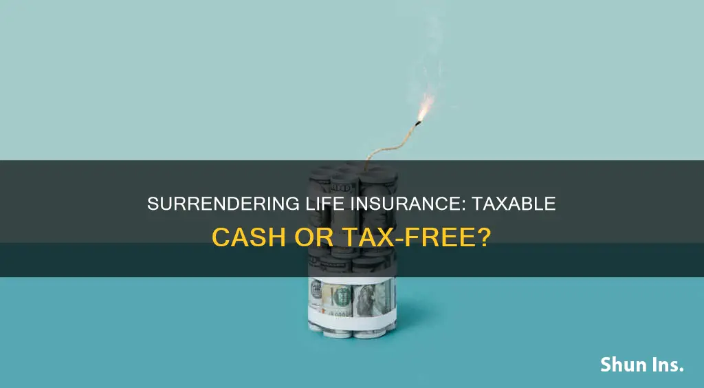 is cash surrender life insurance taxable