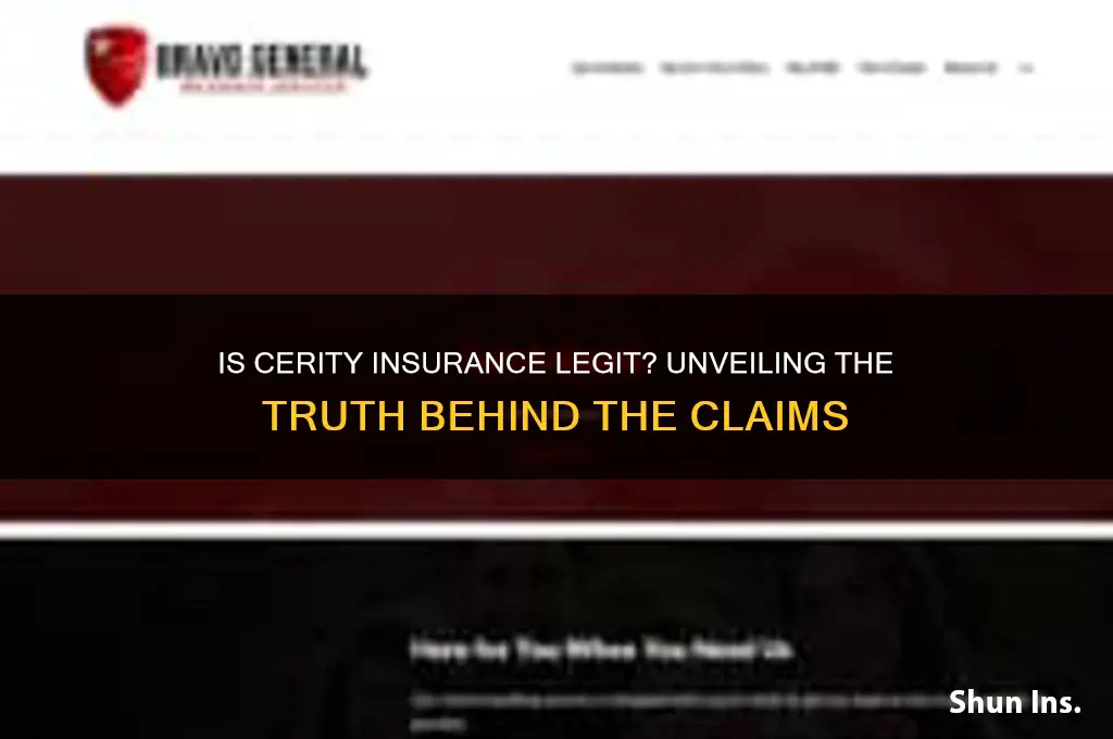 is cerity insurance legit