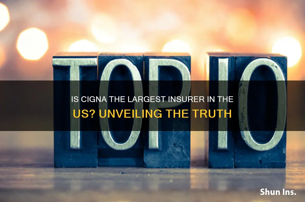 is cigna the largest insurer in us